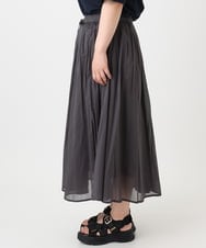 OLHHA03099 eur3(エウルキューブ) 【WEB先行販売】【大きいサイズ】コットンボイルサマースカート ダークグレー(93)