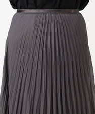 OLHHA10089 eur3(エウルキューブ) 【WEB先行販売】【大きいサイズ/a.v.v×eur3】ランダムプリーツスカート ダークグレー(93)