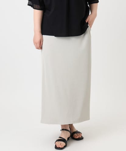 OLHHA11089 eur3 【新色追加】【大きいサイズ】リブカットタイトスカート
