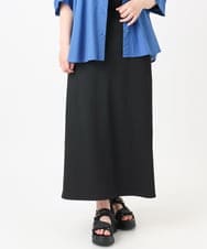 OLHHA11089 eur3(エウルキューブ) 【新色追加】【大きいサイズ】リブカットタイトスカート ブラック(94)