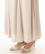 OLHHD07089 eur3(エウルキューブ) 【WEB先行販売】【大きいサイズ/a.v.v×eur3】シア―フレアスカート アイボリー