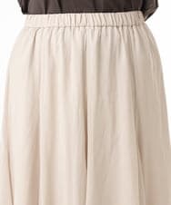 OLHHD07089 eur3(エウルキューブ) 【WEB先行販売】【大きいサイズ/a.v.v×eur3】シア―フレアスカート アイボリー