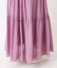 OLHHM10080 eur3(エウルキューブ) 【大きいサイズ/a.v.v×eur3】シアーコットンスカート ラベンダー(60)