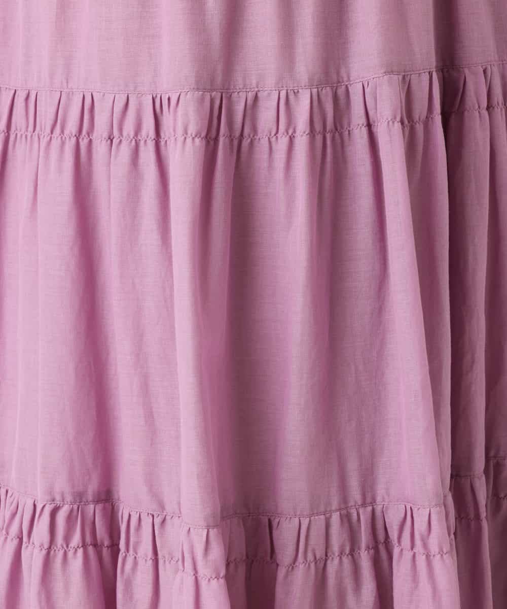 OLHHM10080 eur3(エウルキューブ) 【大きいサイズ/a.v.v×eur3】シアーコットンスカート ラベンダー(60)