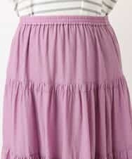 OLHHM10080 eur3(エウルキューブ) 【大きいサイズ/a.v.v×eur3】シアーコットンスカート ラベンダー(60)