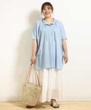 OLHHM10080 eur3(エウルキューブ) 【大きいサイズ/a.v.v×eur3】シアーコットンスカート ホワイト(90)