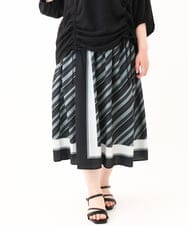 OLHHV15129 eur3(エウルキューブ) 【大きいサイズ】パネルスカート ブラック(94)