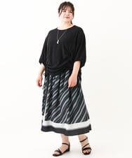 OLHHV15129 eur3(エウルキューブ) 【大きいサイズ】パネルスカート ブラック(94)