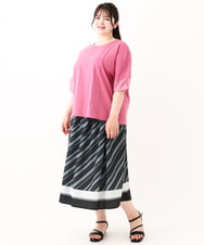 OLHHV15129 eur3(エウルキューブ) 【大きいサイズ】パネルスカート ブラック(94)