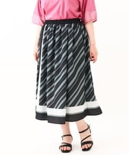 OLHHV15129 eur3(エウルキューブ) 【大きいサイズ】パネルスカート ブラック(94)