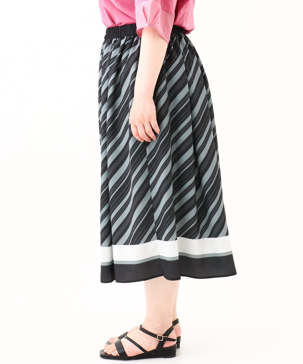 OLHHV15129 eur3(エウルキューブ) 【大きいサイズ】パネルスカート ブラック(94)