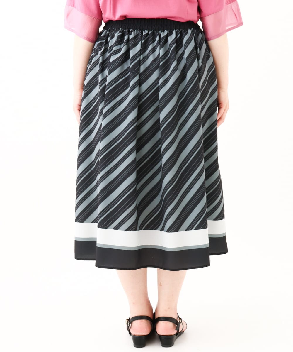 OLHHV15129 eur3(エウルキューブ) 【大きいサイズ】パネルスカート ブラック(94)