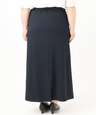 OLHIA14109 eur3(エウルキューブ) 【大きいサイズ】カットジョーゼットナロースカート ネイビー(57)