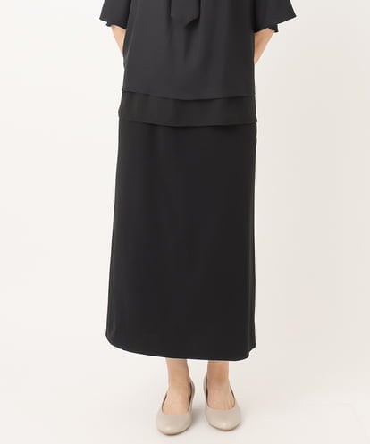 OLHIA14109 eur3 【大きいサイズ】カットジョーゼットナロースカート