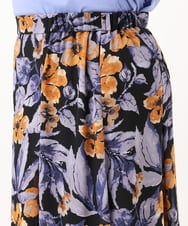 OLHIA18119 eur3(エウルキューブ) 【WEB先行販売】【大きいサイズ】フラワーフレアスカート ブラック(94)