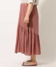 OLHIM14090 eur3(エウルキューブ) 【大きいサイズ】ティアードコットンスカート ピンク(03)