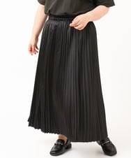 OLHIV01129 eur3(エウルキューブ) 【大きいサイズ】プリーツスカート ブラック(94)
