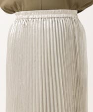 OLHIV01129 eur3(エウルキューブ) 【大きいサイズ】プリーツスカート シルバー(96)