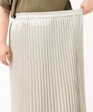 OLHIV01129 eur3(エウルキューブ) 【大きいサイズ】プリーツスカート シルバー(96)