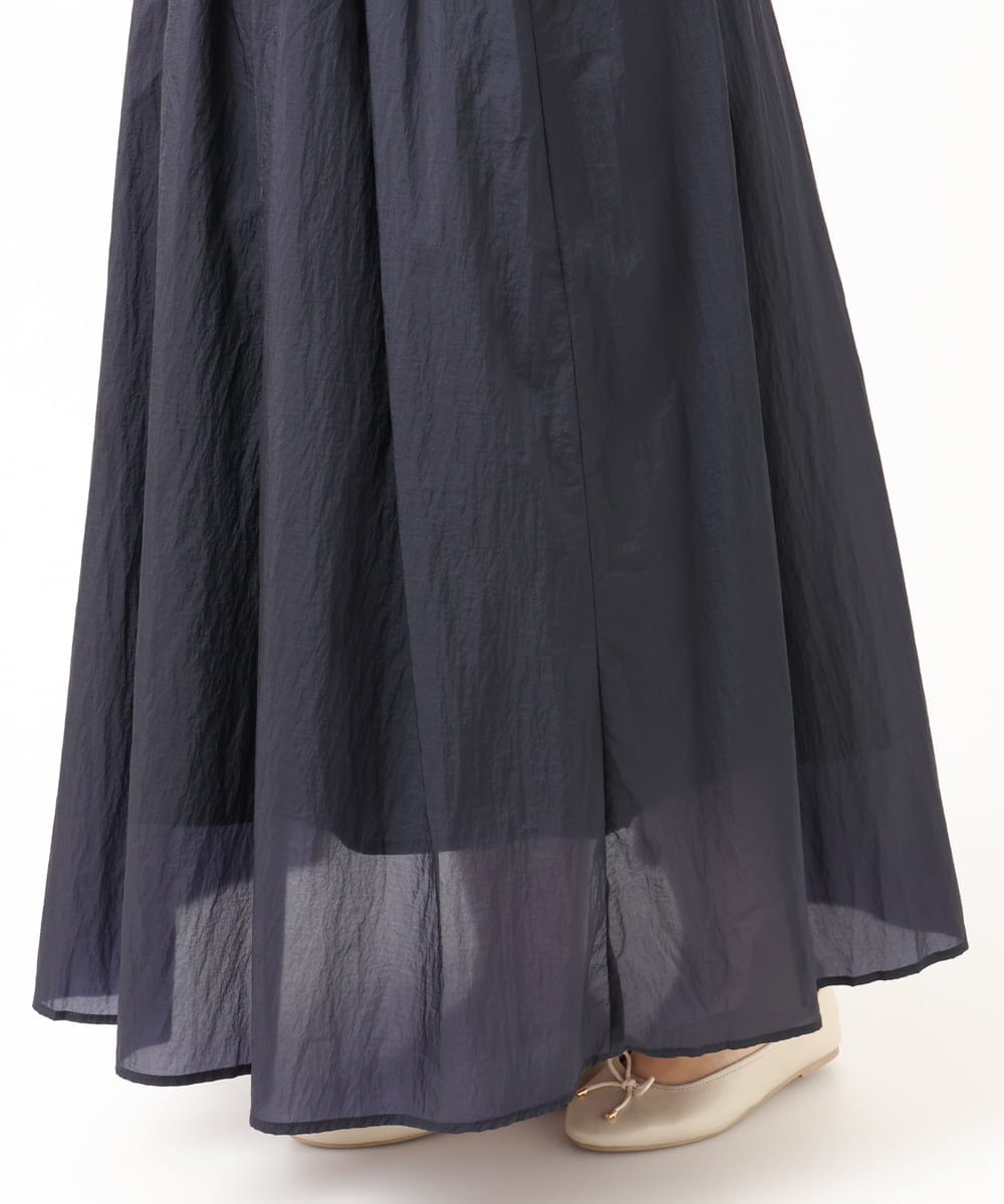 OLHIV17129 eur3(エウルキューブ) 【大きいサイズ】シアーオーガンジースカート ネイビー(57)