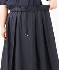 OLHIV17129 eur3(エウルキューブ) 【大きいサイズ】シアーオーガンジースカート ネイビー(57)