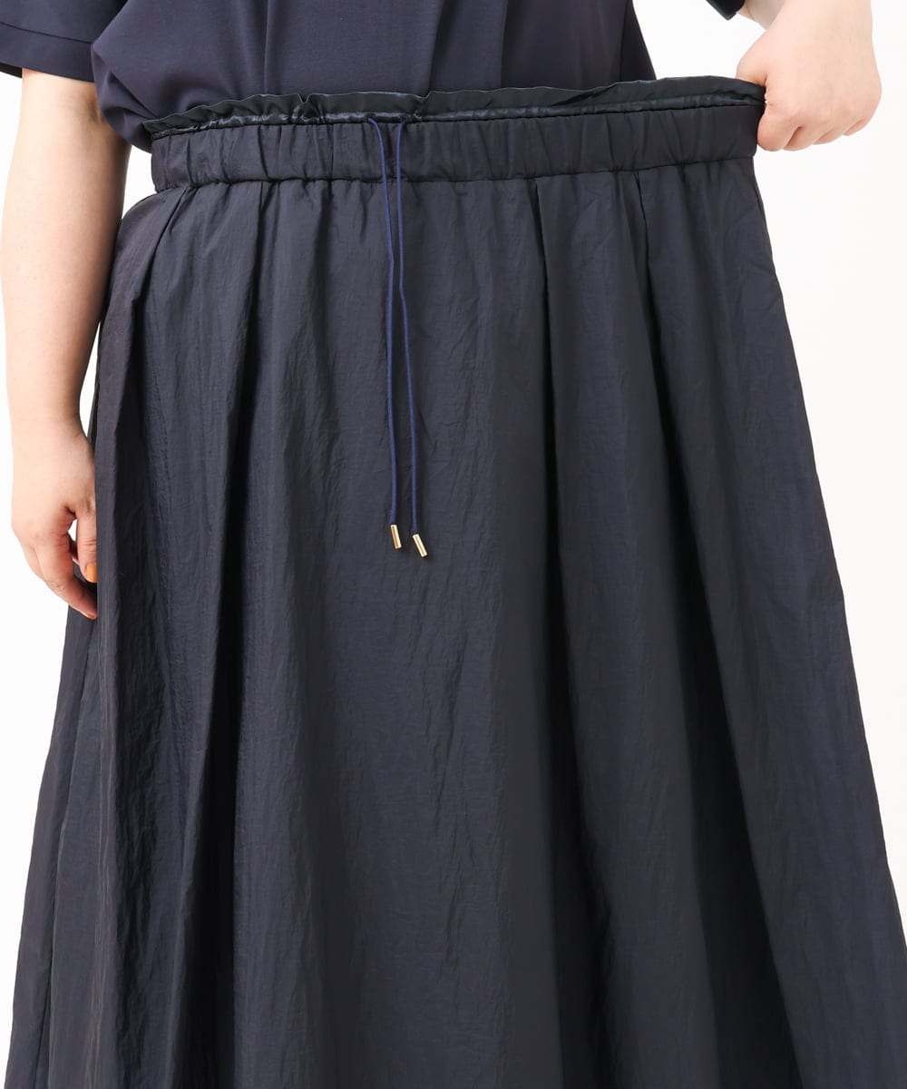 OLHIV17129 eur3(エウルキューブ) 【大きいサイズ】シアーオーガンジースカート ネイビー(57)