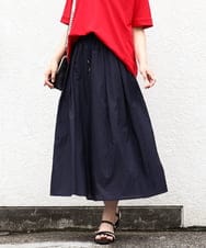 OLHIV17129 eur3(エウルキューブ) 【大きいサイズ】シアーオーガンジースカート ネイビー(57)