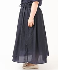 OLHIV17129 eur3(エウルキューブ) 【大きいサイズ】シアーオーガンジースカート ネイビー(57)