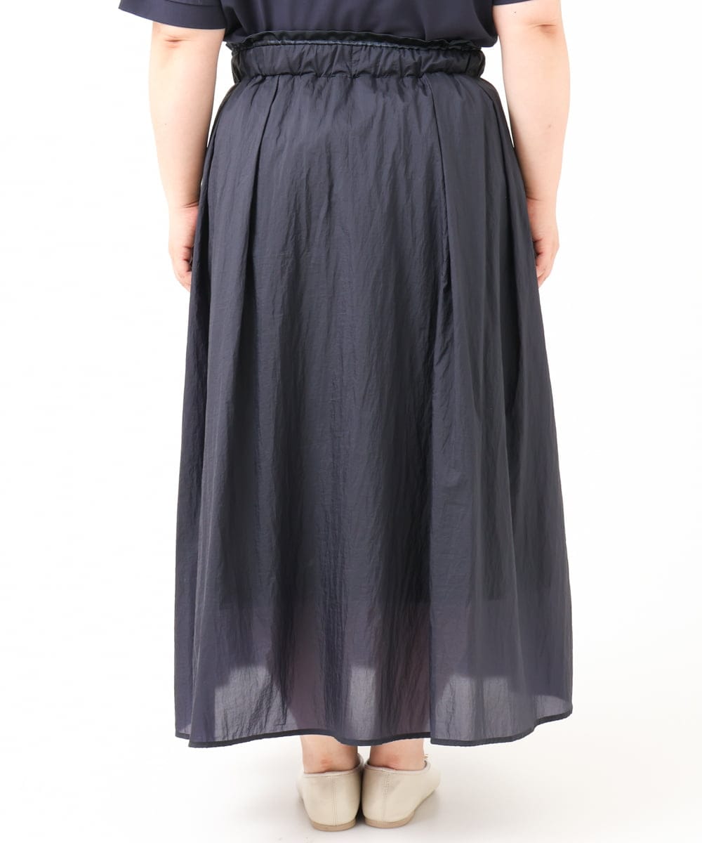 OLHIV17129 eur3(エウルキューブ) 【大きいサイズ】シアーオーガンジースカート ネイビー(57)