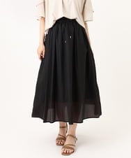 OLHIV17129 eur3(エウルキューブ) 【大きいサイズ】シアーオーガンジースカート ブラック(94)