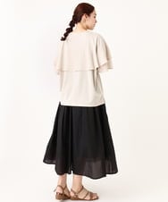 OLHIV17129 eur3(エウルキューブ) 【大きいサイズ】シアーオーガンジースカート ブラック(94)