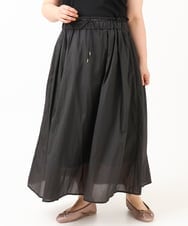 OLHIV17129 eur3(エウルキューブ) 【大きいサイズ】シアーオーガンジースカート ブラック(94)