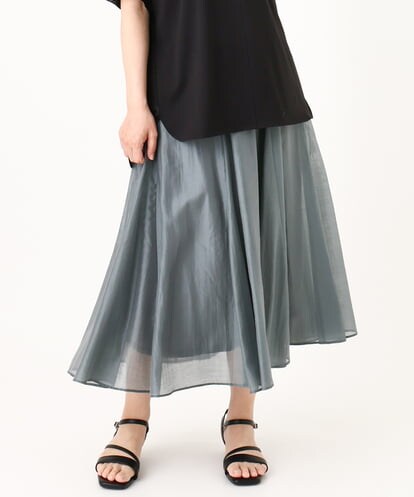 OLHIV19099 eur3 【大きいサイズ/a.v.v×eur3】シアーシャイニースカート
