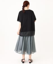 OLHIV19099 eur3(エウルキューブ) 【大きいサイズ/a.v.v×eur3】シアーシャイニースカート ライトグレー(91)