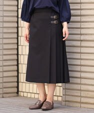 OLHJS02139 eur3(エウルキューブ) 【雑誌掲載】【大きいサイズ】キルトスカート ブラック(94)