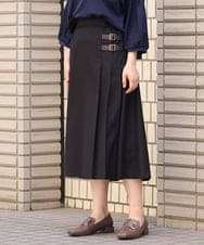 OLHJS02139 eur3(エウルキューブ) 【雑誌掲載】【大きいサイズ】キルトスカート ブラック(94)