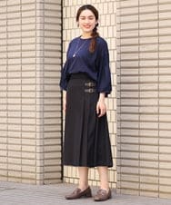 OLHJS02139 eur3(エウルキューブ) 【雑誌掲載】【大きいサイズ】キルトスカート ブラック(94)