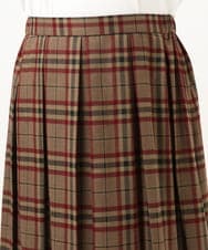 OLHKA02129 eur3(エウルキューブ) 【WEB先行販売】【大きいサイズ】ワイドプリーツスカート モカ(84)