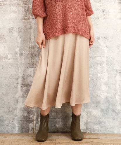 OLHKA03119 eur3 【WEB先行販売】【大きいサイズ】サテンマーメイドスカート