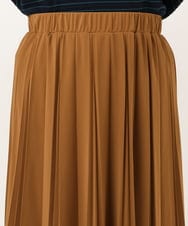 OLHKD01099 eur3(エウルキューブ) 【大きいサイズ】ジョーゼットプリーツスカート キャメル