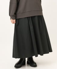 OLHKD09129 eur3(エウルキューブ) 【WEB先行販売】【大きいサイズ】ドットプリントリバーシブルスカート ベージュ