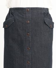 OLHKS05119 eur3(エウルキューブ) 【大きいサイズ】フロントボタンタイトスカート ネイビー(57)