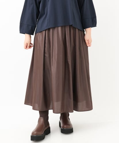 OLHKV12129 eur3 【大きいサイズ】チンツフレアスカート