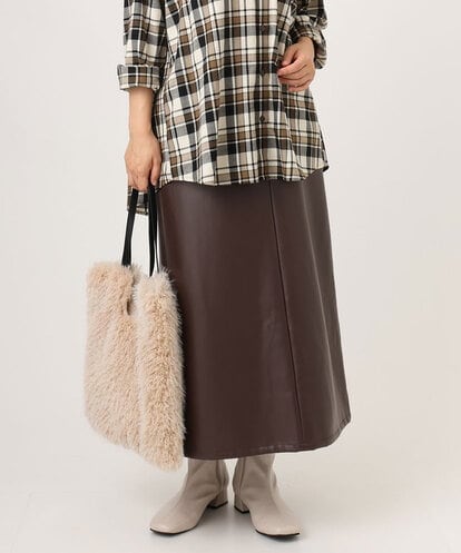 OLHLA05119 eur3 【WEB先行販売】【大きいサイズ】フェイクレザースカート