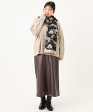 OLHLA05119 eur3(エウルキューブ) 【WEB先行販売】【大きいサイズ】フェイクレザースカート ダークブラウン(87)