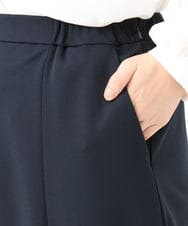 OLHLD05119 eur3(エウルキューブ) 【WEB先行販売】【大きいサイズ/11号サイズあり/洗える/セットアップ対応】カットジョーゼットセミフレアスカート ネイビー