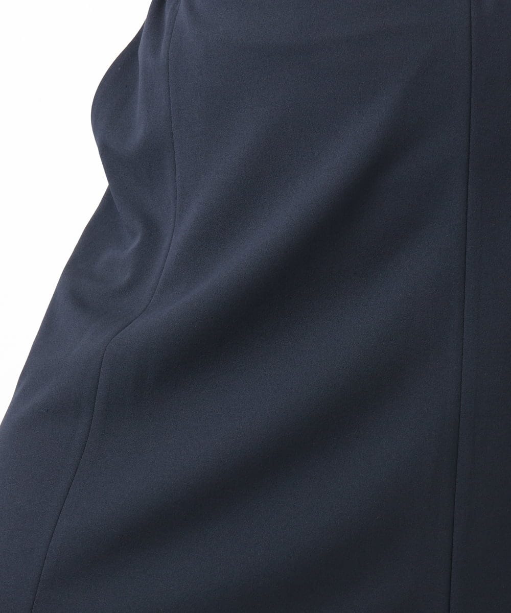 OLHLD05119 eur3(エウルキューブ) 【WEB先行販売】【大きいサイズ/11号サイズあり/洗える/セットアップ対応】カットジョーゼットセミフレアスカート ネイビー