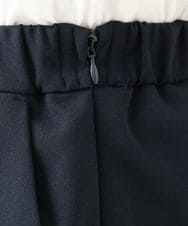 OLHLD05119 eur3(エウルキューブ) 【WEB先行販売】【大きいサイズ/11号サイズあり/洗える/セットアップ対応】カットジョーゼットセミフレアスカート ネイビー
