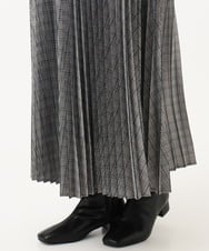 OLHLD08129 eur3(エウルキューブ) 【大きいサイズ】チェックプリーツスカート グレー
