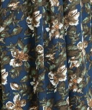 OLHLP06110 eur3(エウルキューブ) 【雑誌掲載】【大きいサイズ】レトロフラワープリントスカート ネイビー(57)